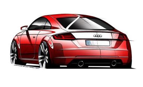 audi tt concept artists rendering photo 574450 s 520x318 Audi: Ecco gli schizzi della TT Third Generation!