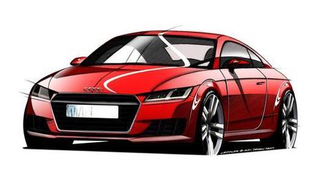 audi tt concept artists rendering photo 574447 s 520x318 Audi: Ecco gli schizzi della TT Third Generation!