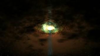 Riproduzione artistica di un nucleo galattico attivo. CREDITI: NASA's Goddard Space Flight Center/Wolfgang Steffen, UNAM