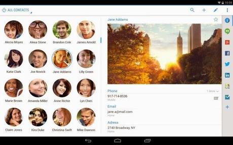 Annoiato con la tua app contatti Prova a Contact+