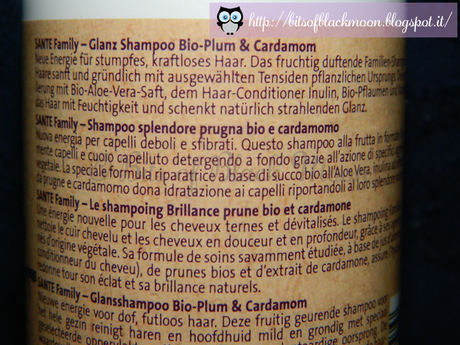 [Review] - Sante Naturkosmetik - Shampoo lucentezza alla Prugna Bio e Cardamomo - addio al balsamo