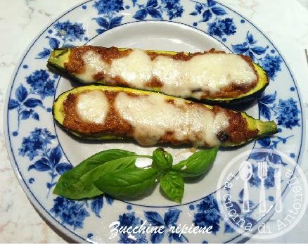 Zucchine ripiene funghi e zafferano