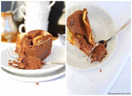 Torta al cioccolato e mele senza farina