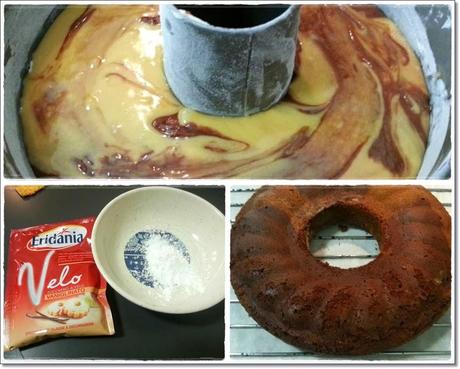 Ciambella alla crema di nocciola bianca con glassa alla panna