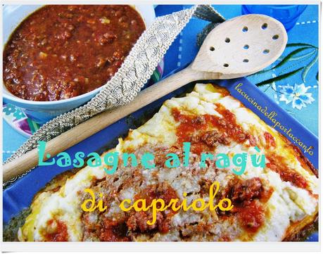 Lasagne al ragù di capriolo e salsiccia