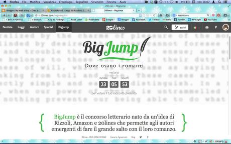 Status update no. 8 | partecipo a BigJump! e altre nuove