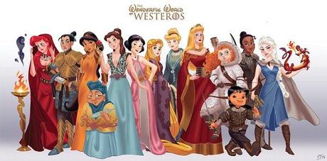 Disney Princesses as Game of Thrones