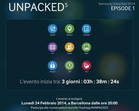 samsung unpacked 2104 Samsung Unpacked 2014 In Diretta Streaming news  unpacked 5 samsung galaxy s5 Galaxy S5 