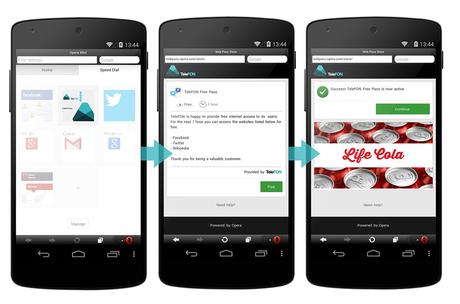 sponsored web pass Opera Web Pass: Internet gratis sullo smartphone grazie alla pubblicità