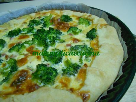 Crostata di Broccoli con Pancetta e Formaggio