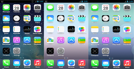 iOS 7 Launcher Retina iPhone 5