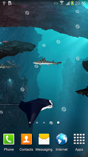  3D Sharks Live Wallpaper   un acquario alternativo per i vostri Android