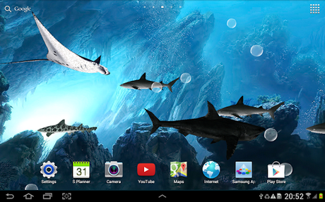  3D Sharks Live Wallpaper   un acquario alternativo per i vostri Android