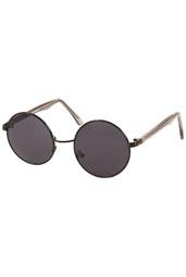 Black Small Round Sunglasses