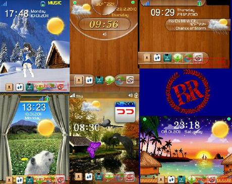 Raccolta di 18 skins animate per VHome v.4.35