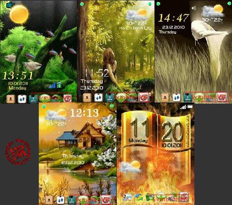 Raccolta di 18 skins animate per VHome v.4.35