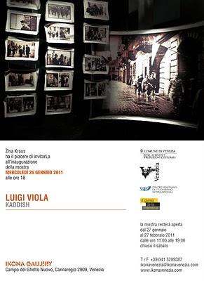 IKONA GALLERY: LUIGI VIOLA KADDISH Mercoledì 26 gennaio