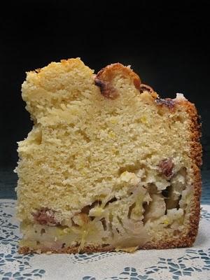 Torta di banane e uvetta