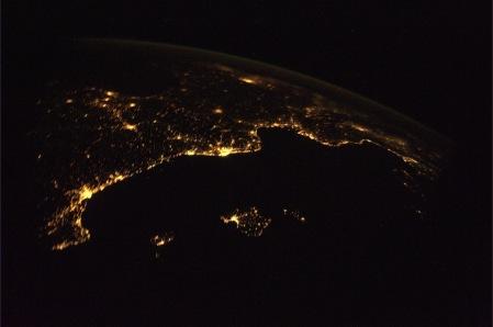 Foto dell’Italia dallo spazio