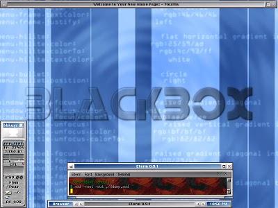 Blackbox window manager veloce e particolarmente leggero per il sistema grafico X .