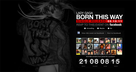 “Born This Way”: conto alla rovescia sul sito ufficiale