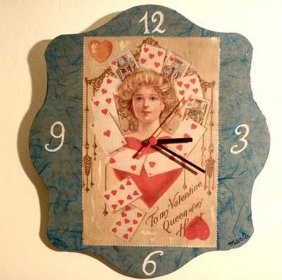 L'orologio dell'amore per san Valentino - To my Valentine Queen of my Heart