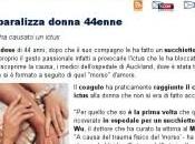 Succhiotto paralizza donna 44enne