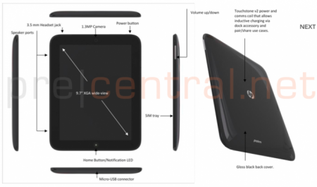 HP/Palm Topaz: queste le caratteristiche del Tablet WebOS