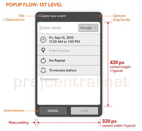 webos pop up dialog 2 Palm Topaz: foto, caratteristiche e scheda tecnica del tablet di HP