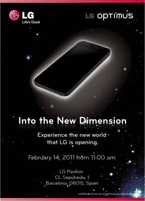 thumb 550 lg mwc new dimension LG annuncia una nuova dimensione al MWC 2011: in arrivo Optimus 3D?