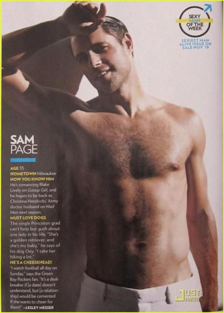 Il compare glamour: Sam Page