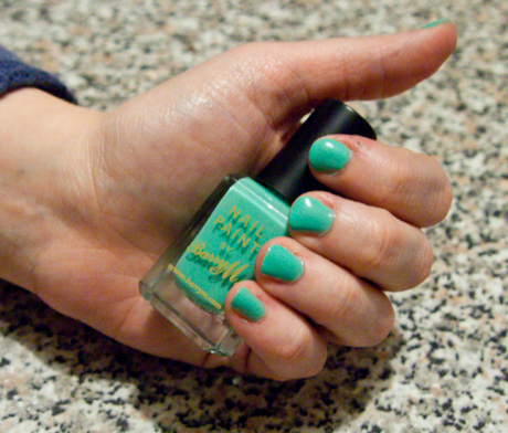 Nail Polish Swatch! Mint Green Barry M –  Dupe Chanel Jade