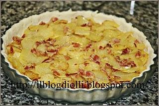 torta rustica di patate con bacon