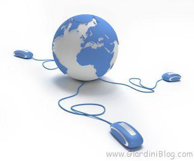 World connection in blue World connection in blue