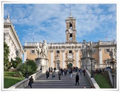 Roma la città eterna. Piazza Venezia e il Campidoglio.