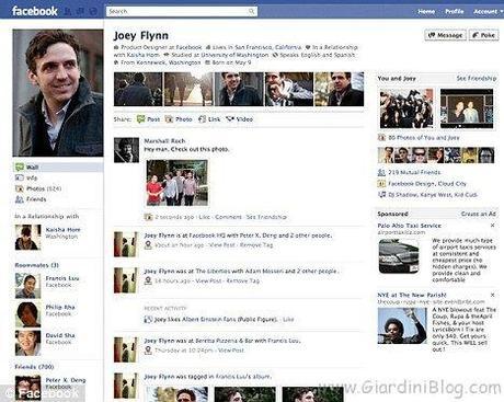 nuovo profilo facebook nuovo profilo facebook