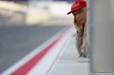 Niki Lauda has a look at the track