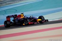 Sebastian Vettel (Red Bull) on track at the Bahrain International Circuit