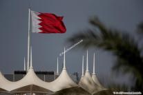 The Bahrain flag at the circuit
