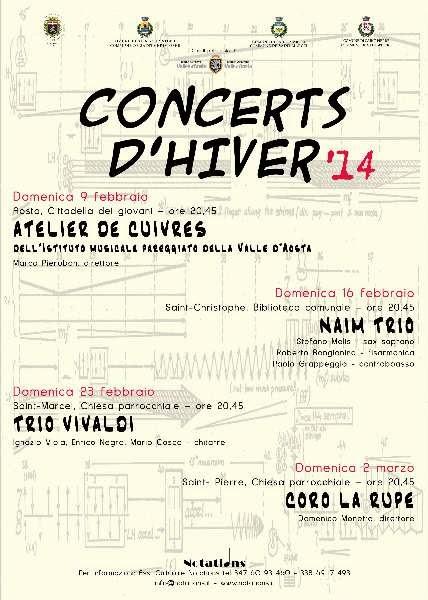 CONCERTS D'HIVER 2014 - VIVALDI GUITAR TRIO Domenica 23 febbraio