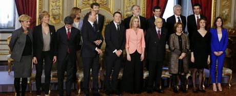 Governo Renzi, il giuramento e la squadra dei ministri