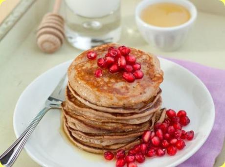 Pancakes alle castagne e melagrane