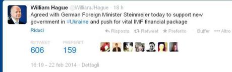 Tweet  di W.Hague