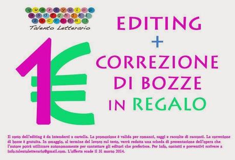 Segnalazione: Promozione Editing a 1 euro dell'agenzia Talento Letterario