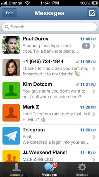 Telegram Messager ipad