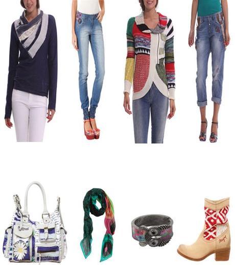 Desigual Collezione Primavera Estate 2014 - Maglie, Jeans e Accessori (3) 