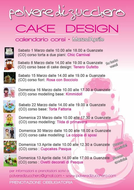 polvere di zucchero corsi cake design e pasta di zucchero