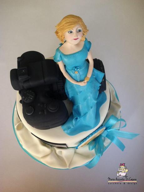 Cake topper per un'amante della fotografia