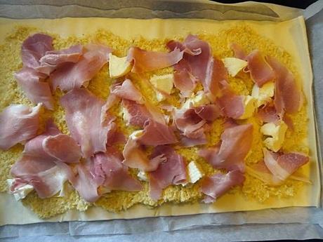 Sfoglia con Crema di Carciofi Prosciutto e Stracchino