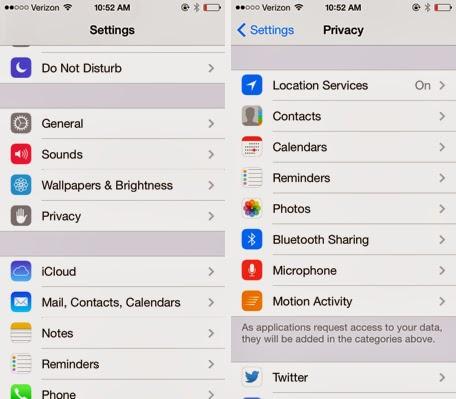 Come controllare quali applicazioni iOS hanno accesso ai vostri dati personali